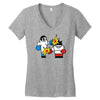 vector gamer boxing Women's V-Neck T-Shirt