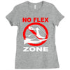 no flex zone arm gym workout Ladies Fitted T-Shirt