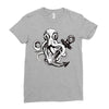pirate octopus Ladies Fitted T-Shirt