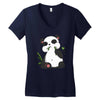 panda (2) Women's V-Neck T-Shirt