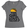 This Girl Loves Tacos Women's Triblend Scoop T-shirt