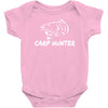 carp hunter pike angler fishing new Baby Onesie