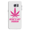 Support Breast Cancer Awareness With A Pink Cannabis Leaf Samsung Galaxy S7