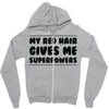 red head hair Zipper Hoodie