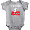 the floor is lava Baby Onesie