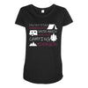 camping kinda girl Maternity Scoop Neck T-shirt