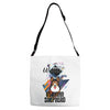 who loves german shepherd Adjustable Strap Totes