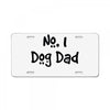number one dog dad License Plate