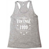 original parts vintage established 1999 perfectly aged Racerback Tank