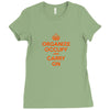 occupy wall street t shirt 99% organize carry on anti corporate greed Ladies Fitted T-Shirt