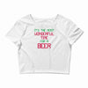 most wonderful time for a beer Crop Top
