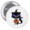 witch cat Pin-back button