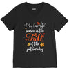 my favorite season is the fall of the patriarchy V-Neck Tee