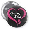 Coming Soon Baby Girl Pin-back button