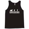 be nice to fat people bear chase funny pub joke Tank Top