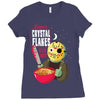 camp crystal flakes Ladies Fitted T-Shirt