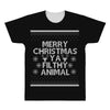 merry christmas ya filthy animal All Over Men's T-shirt