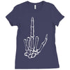 skeleton hand Ladies Fitted T-Shirt