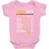Taurus Facts Servings Per Container Baby Onesie