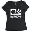 wm 74 germany world cup 1974 retro football Women's Triblend Scoop T-shirt