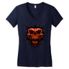 evil face Women's V-Neck T-Shirt