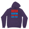 bush clinton large Unisex Hoodie