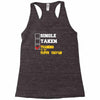 single taken trainin to go super saiyan Racerback Tank