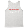 eat, sleep &amp; train triathlon sports, gym, athletic Tank Top