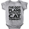 plans with my cats tonight Baby Onesie
