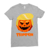 trumpkin funny donald trump pumpkin Ladies Fitted T-Shirt