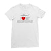 i' love my helicopter pilot Ladies Fitted T-Shirt