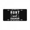 i have two titles aunt and dogmom and i rock them both License Plate