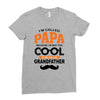 I'm Called Papa Because I'm Way Too Cool To Be Called Grandfather Ladies Fitted T-Shirt