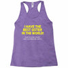 best sister crazy scarry Racerback Tank