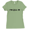 i'm all in poker player Ladies Fitted T-Shirt