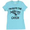 father's day fishing Ladies Fitted T-Shirt