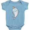 cute kawaii narwhals are cute Baby Bodysuit