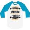 Super Cool Grandson Of A Freaking Awesome Father 3/4 Sleeve Shirt