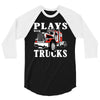 plays with trucks family matching 3/4 Sleeve Shirt