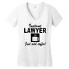 instant lawyer just add coffee Women's V-Neck T-Shirt