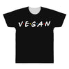vegan friends tv show parody All Over Men's T-shirt