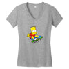 simpson Women's V-Neck T-Shirt