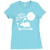 never give up on dreams ladies fitted Ladies Fitted T-Shirt