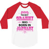 The Best Grammy Was Born In January 3/4 Sleeve Shirt