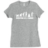 evolution of a zombie Ladies Fitted T-Shirt