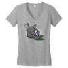 moosing block Women's V-Neck T-Shirt