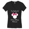 I'm Having a Little Disney Princess Women's V-Neck T-Shirt