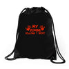 my zombie killing t shirt Drawstring Bags