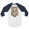halloween skull 3/4 Sleeve Shirt