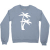 palm tree sticker vinyl decal tropical island beach ocean wall car win Crewneck Sweatshirt